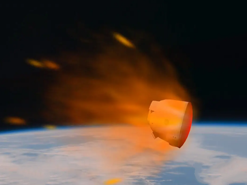 当宇宙飞船返回地球，为什么要不惜燃烧代价，高速穿过大气层？